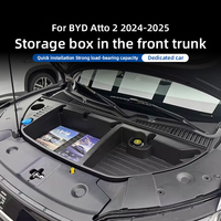 Boîte de rangement grande capacité pour coffre avant, compatible Yuan up 2024, étagère de rangement en ABS pour accessoires intérieurs de voiture Yuan up