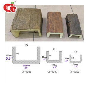 Poutres en Faux Bois PU Haute Densité Direct Usine - Taille et Couleur Personnalisables pour Plafonds <span class=keywords><strong>de</strong></span> Salon Décoration Rustique - Product Image 4