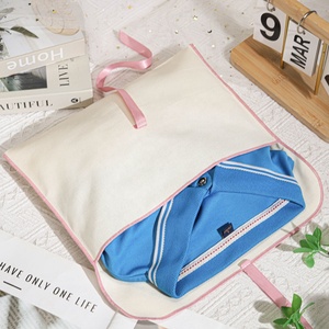 Bolsa de sobres Twll de algodón Natural de 30x25Cm para embalaje de ropa, logotipo impreso personalizado, almohada, vestido, almacenamiento de cabello, bolsa de polvo de algodón - Product Image 3