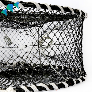 Piège à crabe durable avec 3 entrées Conception à ressort pliable <span class=keywords><strong>pour</strong></span> piège à crevettes, homard et écrevisses - Product Image 2