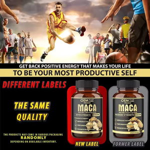 Maca Ginseng Complexe Seksuele Vitaliteit Versterker Kruidenenergie Ondersteuning Maca <span class=keywords><strong>Capsules</strong></span> - Product Image 5