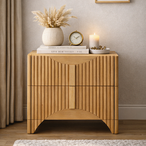 Modern Wooden Nightstand <b>Bedside</b> <b>Table</b> 2 Drawer Bedroom Storage Furniture Custom Design Best Price Factory Direct Supply - Product Image 2