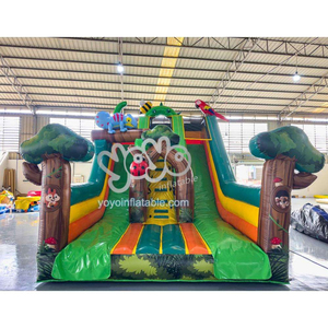 2026 Outdoor Cartoon Inflatable <b>Slide</b> Cartoon Theme Inflatable Dry <b>Slide</b> Children's Bouncing <b>Slide</b> - Product Image 1