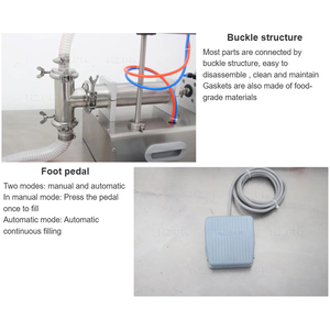 Máquina de Llenado de Líquidos HZPK para Jugo de Oliva, Agua, Envases de Vidrio de 10ml y 100ml, Cosméticos, Champú, Botellas, Máquina de Llenado por Pistón - Product Image 4