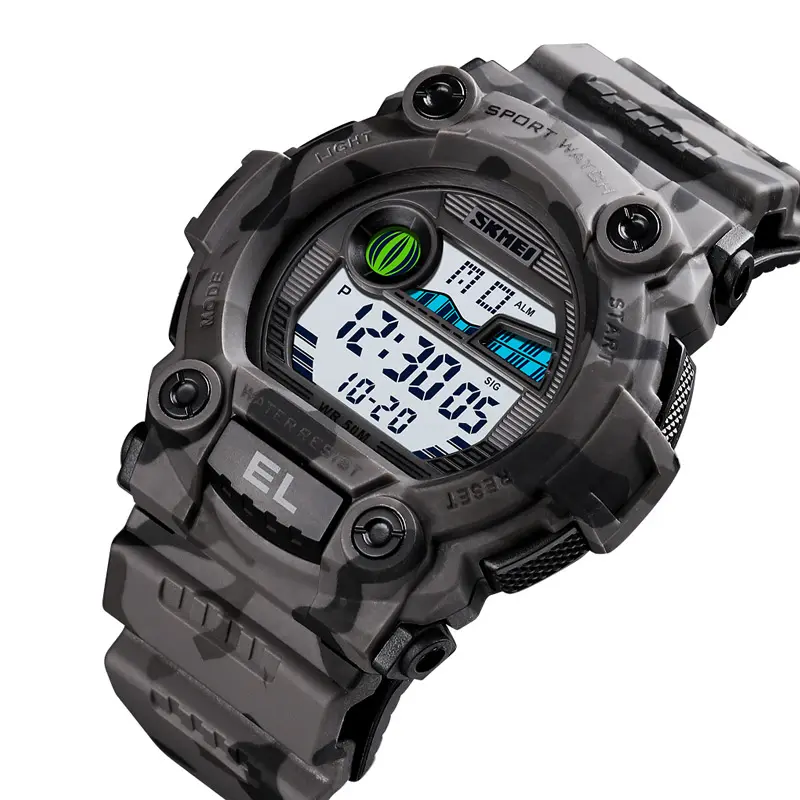 SKMEI 1633 Men Digital Movement silicone Wrist Watch Fashion Casual Sport Plastic Brand Analog Watches
