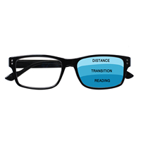 Lunettes de lecture progressives multifocales anti-lumière bleue rectangulaires rétro personnalisées en usine pour hommes et femmes presbytes