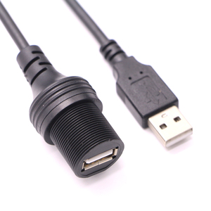 Cable de Extensión USB 2.0 3.0 Macho a Hembra con Kit de Montaje en Panel Impermeable con Clasificación IP67 - Product Image 5