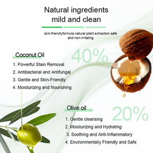 Campioni gratuiti HANPEI OEM Marseille Castile sapone da bucato forma solida con bacche di noci panno lanterna per <span class=keywords><strong>il</strong></span> lavaggio e la pulizia - Product Image 4