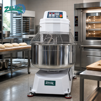 Nueva Mezcladora Espiral de Masa Comercial de Alta Resistencia de 50 kg, de Acero Inoxidable, Automática, para Panadería, Amasadora de Harina, con Correa de Alto Torque