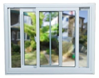 Fenêtre coulissante horizontale à persiennes modernes sur mesure, cadre en alliage d'aluminium, moustiquaire en plastique, isolation thermique, écran magnétique