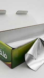 Papier d'aluminium robuste pour usage en cuisine, aluminium 8011, papier d'aluminium pour la cuisson des aliments, papier d'aluminium pour barbecue, rouleau de papier d'aluminium pour emballer les aliments avec coupe-papier intégré - Product Image 3