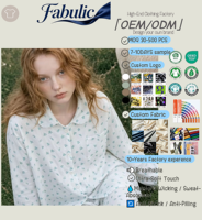 Pabrik OEM ODM Label Pribadi MOQ Rendah Set Piyama Wanita 100% Katun Lengan Panjang Motif Bunga Grosir