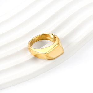 Irregular Shape Geometric <b>Ring</b> Stainless Steel Unisex Fashion Jewelry Gift - Product Image 3