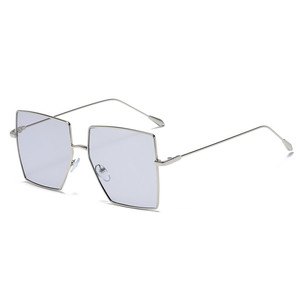 Jamie 3503 Large Square <b>Metal</b> <b>Frame</b> Glasses Gold Color Full <b>Frame</b> Fashion Trend Men's Decorative Non-Prescription Eyewear - Product Image 3