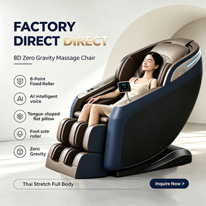 Sillón de <span class=keywords><strong>Masaje</strong></span> Inteligente <span class=keywords><strong>con</strong></span> Sonido Envolvente Bluetooth, Sistema de Gravedad Cero, Cuero PU, Sillón de <span class=keywords><strong>Masaje</strong></span> Profesional Reclinable - Product Image 1