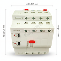 Commutateur de transfert automatique double alimentation 4 pôles RUIPEIN MATS-4P en matériau PC, commutation stable à l'échelle des millisecondes, 380V 63A IP27, pour usine