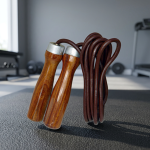 Corde à sauter réglable avec poignée en bois, différentes longueurs, durable, pour la gym, l'exercice et le fitness, unisexe, emballage portable, matériau personnalisé - Product Image 6