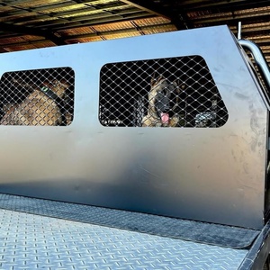 Custom 4x4 Aluminum Ute Canopy with Waterproof Dog Box Cage Iron <b>Tool</b> Box Lockable Powder Coated Outdoor <b>Storage</b> Custom Size - Product Image 4