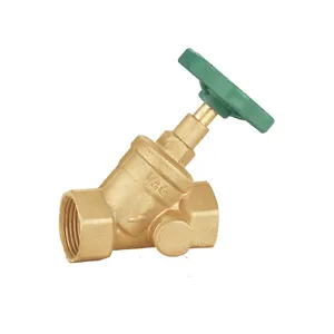 VALOGIN Professional Supplier 1/2 - 11/4 inch Y Type Brass Stop Drain Valve with Nylon Handle