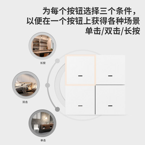 สวิตช์อัจฉริยะซิกบี 4 ทางพร้อมฟังก์ชั่นควบคุมเวลาผ่านแอพ ระบบบ้านอัจฉริยะทูย่ารองรับสารหน่วงไฟ รับประกัน 1 ปี - Product Image 5