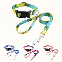Animal Chien Accessoires Fournitures Nylon Luxe Bohême Chat Chien Collier et Laisse Set Ceinture de guidage pour chiens