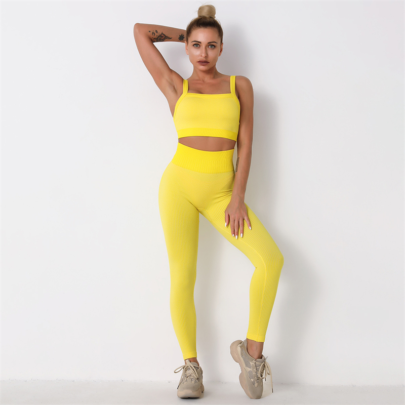 New Product  Modern Breathable Workout Clothing Women Active Wear  Yoga Pants  BRA  5 colors comfortable