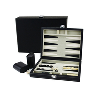Personnaliser le backgammon en cuir PU de grande taille avec jeu de plateau