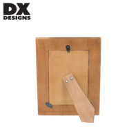 Bingkai Foto Kayu DX Designs dengan Inlay Geometris Emas 4x6 5x7 8x10 Inch, Dekorasi Rumah, Pernikahan, Pajangan Seni, Hadiah, Kamar Tidur, Kantor