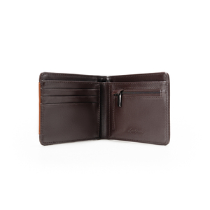 Brown RFID Leather <b>Card</b> <b>Holder</b> <b>Wallet</b> 8 Slot <b>Card</b> Organizer Slim ID Case <b>for</b> Promotional Gift - Product Image 3