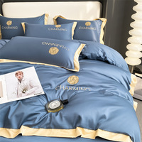 Housse de couette en soie à texture avancée, ensembles de draps, literie pour la maison, chambre à coucher douce, vente en gros