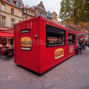 Quiosco de Hamburguesas, Servicio de Catering al Aire Libre, Negocio de Concesiones, Contenedor Prefabricado Móvil y Expandible de 20 pies con Paneles Sándwich de Acero Personalizados - Product Image 5