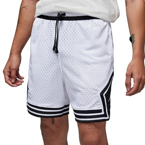Men's White Basketball <b>Shorts</b> Solid Color Side Stripe Drawstring Waist Breathable Sporty Style <b>Bermuda</b> Length - Product Image 2