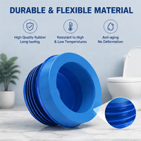 Joint d'étanchéité de toilettes extra long en PVC de 8,5 cm de hauteur, 110 mm, anti-odeur, étanche, à insertion profonde, anti-fuite