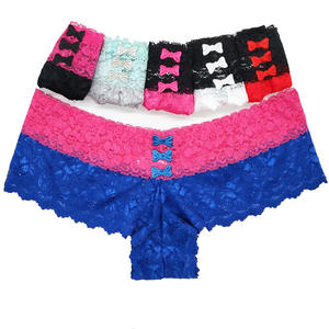 Pantaloncini da boxe donna in pizzo abbinati a due colori Boxer da donna - Product Image 4