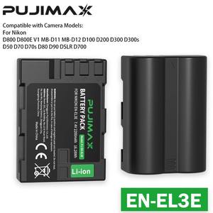 <span class=keywords><strong>Batterie</strong></span> PUJIMAX EN-EL3E ENEL3E EN-EL3 pour appareils photo <span class=keywords><strong>Nikon</strong></span> D700 D300S D300 D200 D100 <span class=keywords><strong>D90</strong></span> D90s D80 D70S D70 D50 2200mAh - Product Image 1