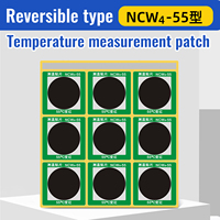 Étiquette thermochromique Autocollants adhésifs réversibles sensibles à la chaleur et imperméables & Papier thermique pour l'indication de la température du transport des marchandises