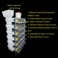Nouvelle cage à cailles de haute qualité en acier galvanisé, type H, 1,2 m, 6 niveaux, capacité 360, pour élevage en extérieur, batterie avicole automatisée