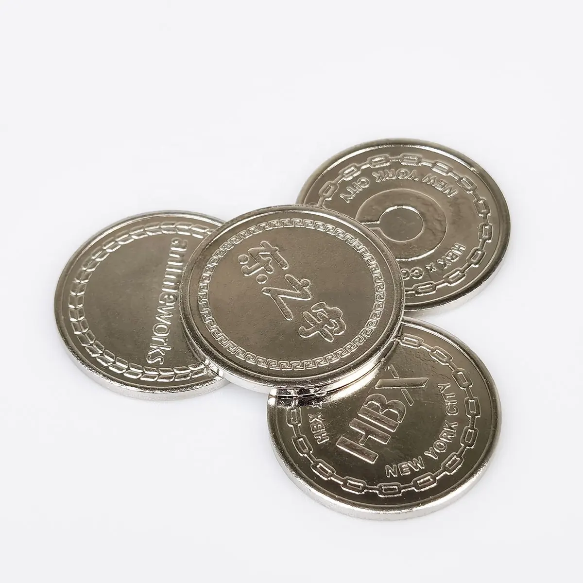 Kunden spezifische Spiel währung Token Münze für Klaue Gashapon Verkaufs automat Spielzimmer Münz akzeptor Slot