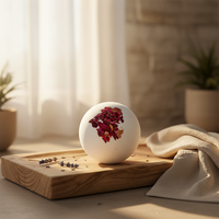 Bombes de bain bio de luxe 100% naturelles, huile parfumée apaisante, aide au sommeil relaxante, hydratante, rondes, poids personnalisé, cadeau spa à domicile
