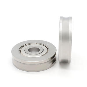 Roue de guidage à roulement à billes à gorge profonde non standard en acier inoxydable U-Groove S6301ZZ, poulie mobile pour arbre optique, directement de l'usine - Product Image 2