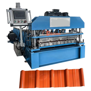 ट्रापेज़ोइडल सिंगल-लेयर टाइल प्रेस, छत टाइल रंग स्टील बनाने उपकरण, पूरी तरह से स्वचालित रंग स्टील टाइल प्रेस - Product Image 1