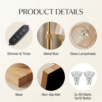 Lampe chauffe-bougie sans flamme pour la maison, avec base carrée en bois, pour la décoration esthétique de la table de chevet de la chambre à coucher