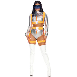 Kostum Panggung Astronot Pria <span class=keywords><strong>M</strong></span>-XL Halloween Wandering Earth Seragam Satu Potong Cos Space - Product Image 5
