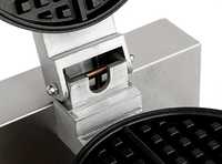 Nouvelle machine à gaufres et muffins professionnelle à double tête, design à carreaux, pour restaurants et hôtels, construction en acier inoxydable, 220V