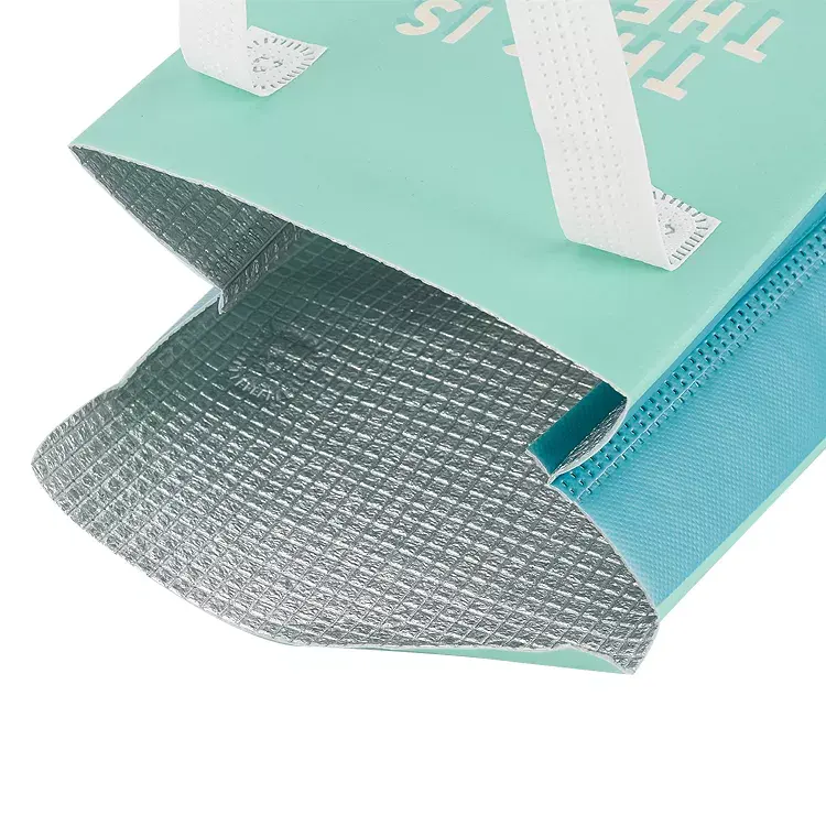 Customized Promotion Portable Insulated Lunch thermal Non Woven Food Delivery Cooler bag