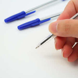 Pulpen Plastik Logo Kustom Termurah Grosir Laris Manis 3 Warna dengan Tutup - Product Image 4