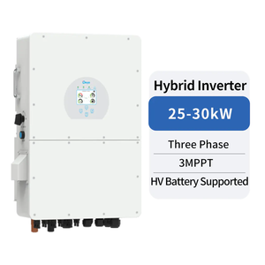 อินเวอร์เตอร์ไฮบริดสามเฟส Deye SUN-25/29.9/30K-SG02HP3-EU-AM3 25KW 30KW 3 MPPT รองรับแบตเตอรี่แรงดันสูง - Product Image 1