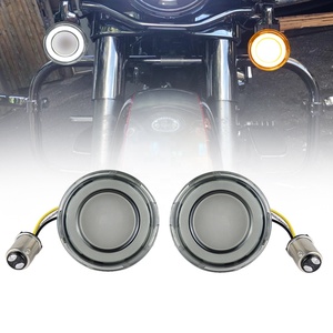 Đèn xi nhan trước LED 1157, kính khói 2 inch <span class=keywords><strong>d</strong></span>ành cho Harley Softail Touring Dyna Fat Boy Sportster Road King, đèn chiếu - Product Image 1