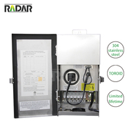 Transformateur d'éclairage toroïdal extérieur monophasé en acier inoxydable étanche avec minuterie à cellule photoélectrique 120V 150W-1215