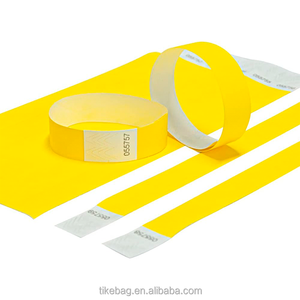 Personnalisez les meilleurs sceaux collés 3/4 pouces bracelet en papier bracelets en Tyvek plusieurs couleurs bracelet de sécurité bracelet en papier Tyvek - Product Image 3